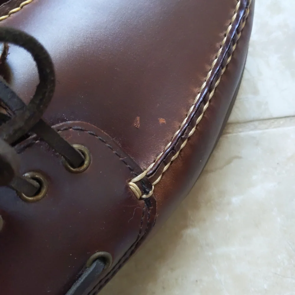 Near New Wolverine Brown Leather Boat Shoes 9W